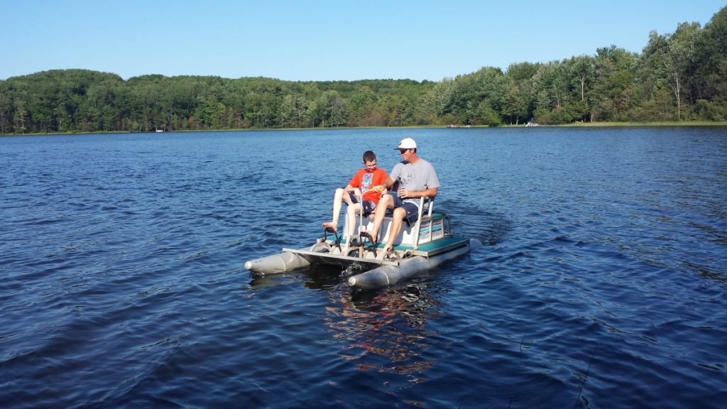 Relaxing on Thayer Lake